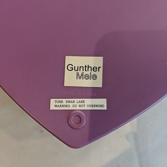 Barbie Gunther Mele Swan Lake Music Box Jewelry Heart Vintage Purple Dancing Dol - Picture 8 of 12